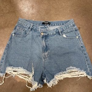 Missguided high waisted shorts